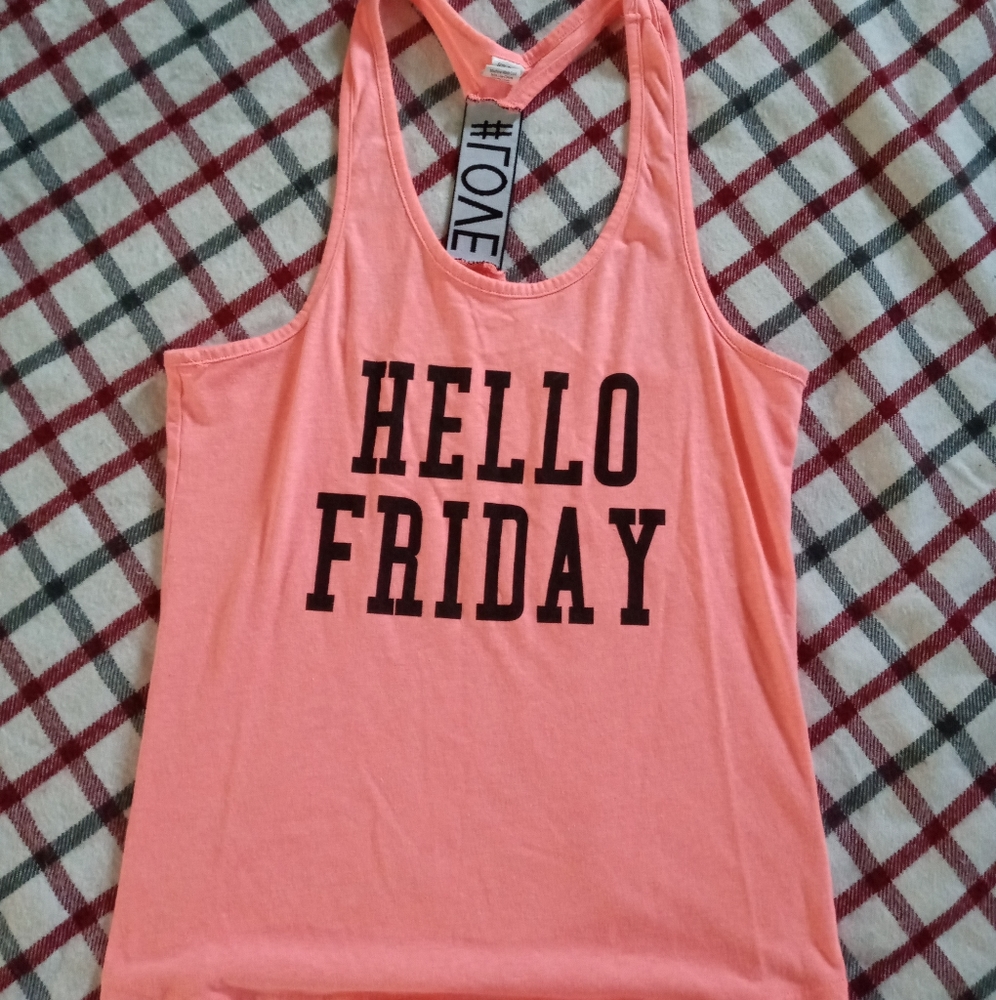 Girl "Hello Friday" Tank
